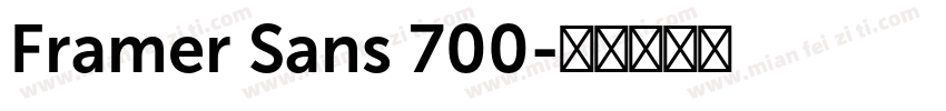 Framer Sans 700字体转换